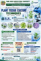 Hands on Training in Plant Tissue Culture Techniques 2026 Hands-on Training Poster